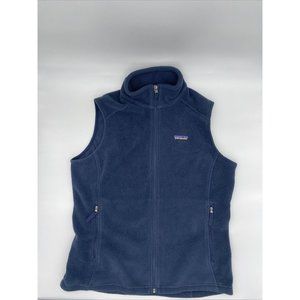 Patagonia Synchilla Fleece Vest Womens Large Blue Sleeveless Full Zip